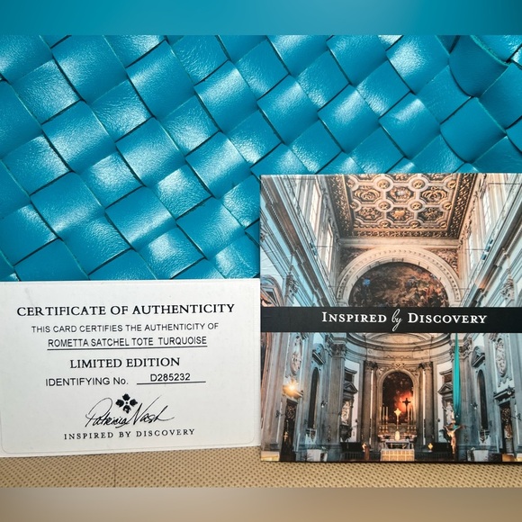 Patricia Nash Discovery Limited Edition Woven Rometta Satchel & Crossbody strap. - Picture 6 of 11